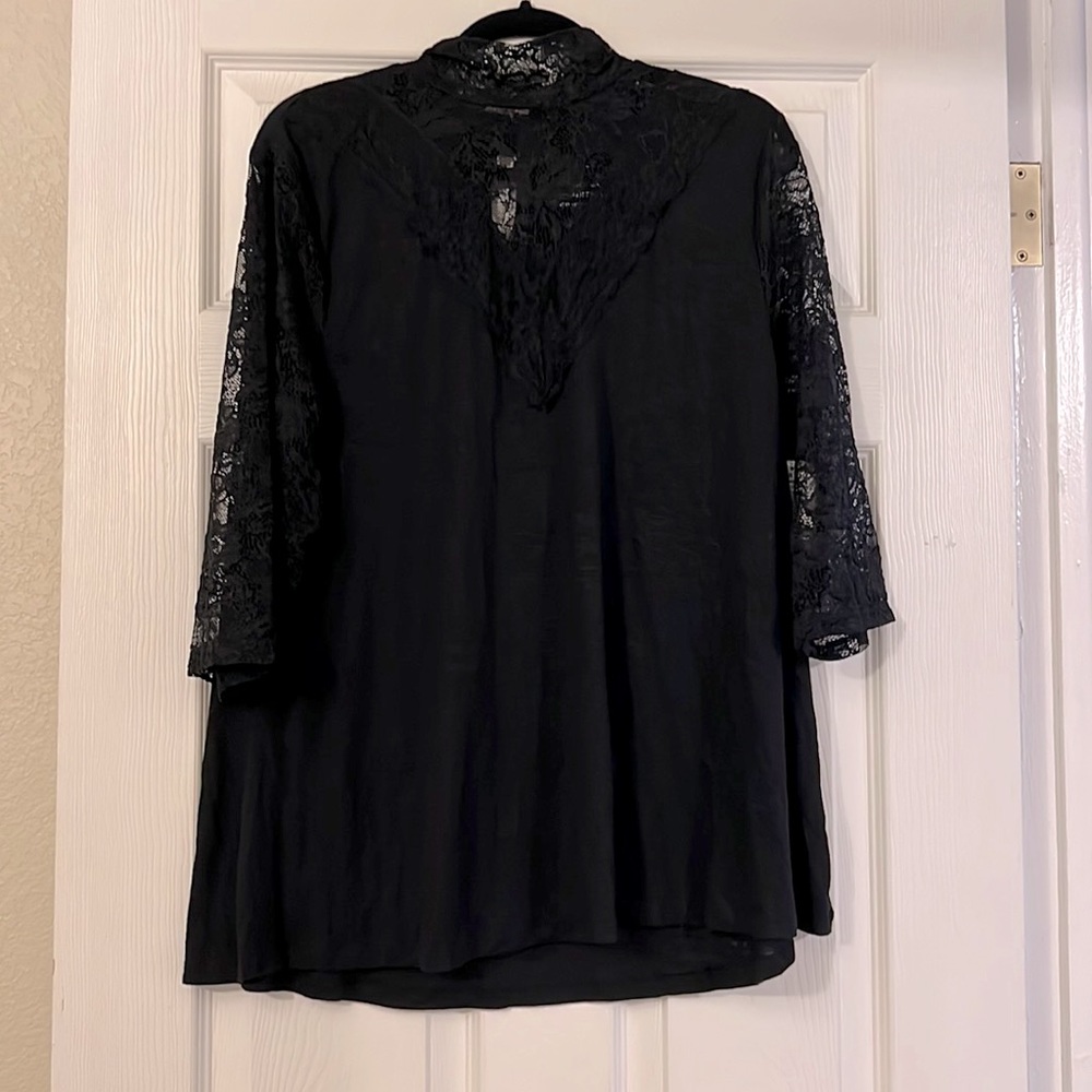 Torrid Black lace top